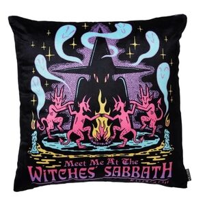 Killstar Witches Sabbath Throw Pillow Cover
